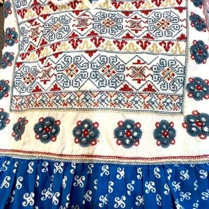 Fun, embroidered, boho dress, maxi